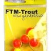 FTM New Generation Trout Pilots Geel/Rood Rond 12 Mm