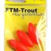 FTM New Generation Trout Pilots Rood Ovaal 15 Mm